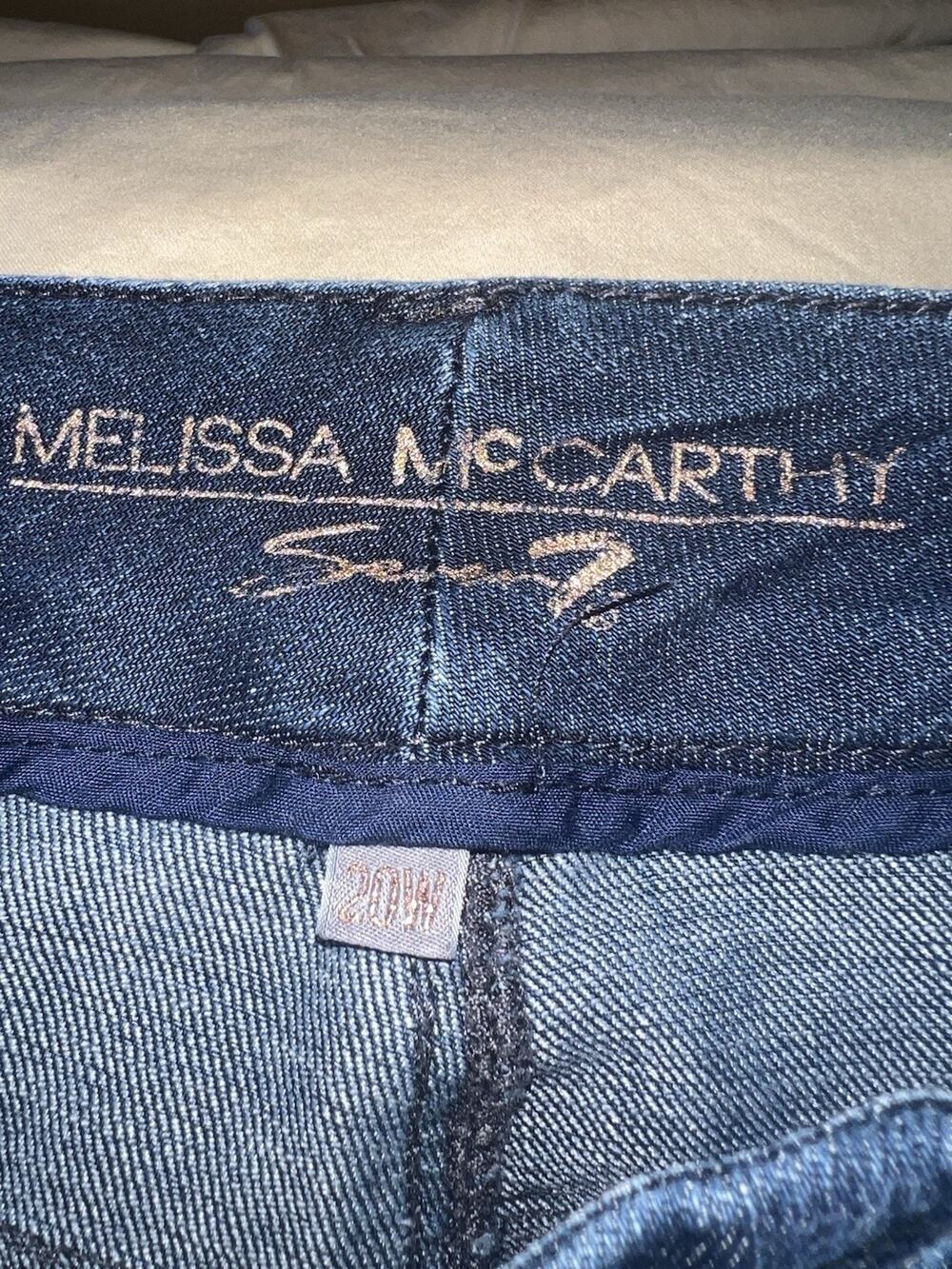 Melissa McCarthy Seven7 Slim Boot Slimming Silhouette Jeans Size 20W